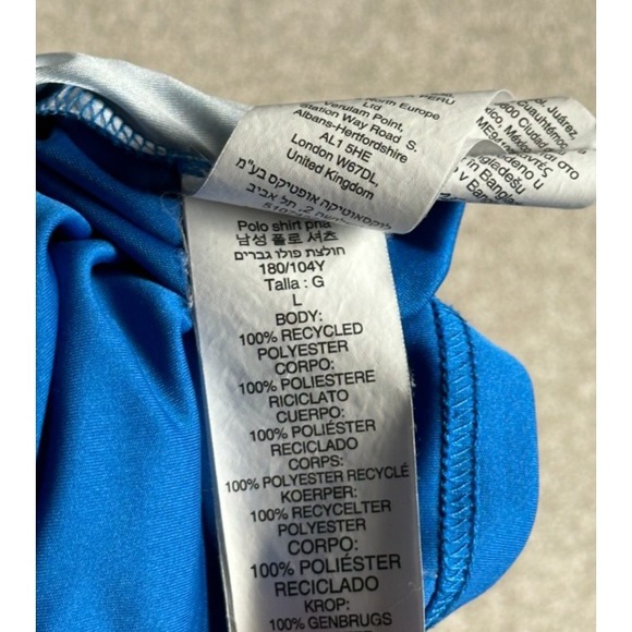 Oakley Hydrolix Polo Shirt Mens Medium Blue Short Sleeve Regular Fit Golf Casual - Picture 10 of 10